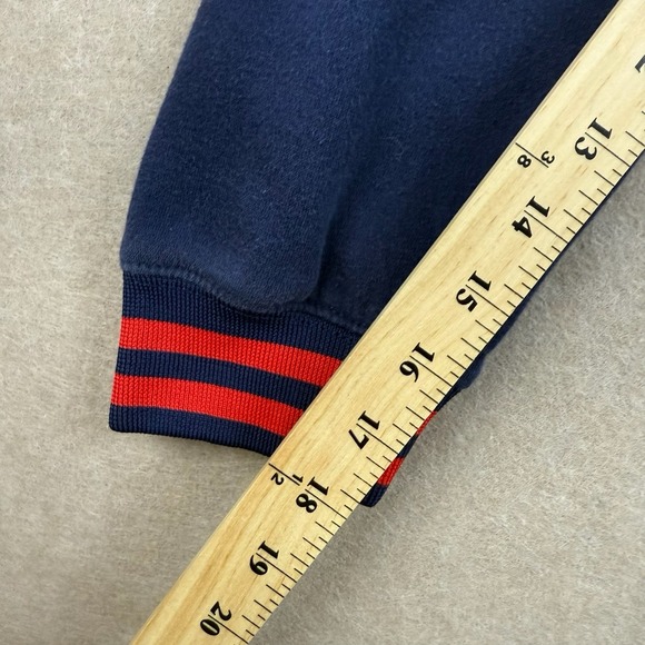 Superman Varsity Jacket Men XL/2XL Gray Blue Snap Button Fleece DC Comics Hero - Picture 6 of 10